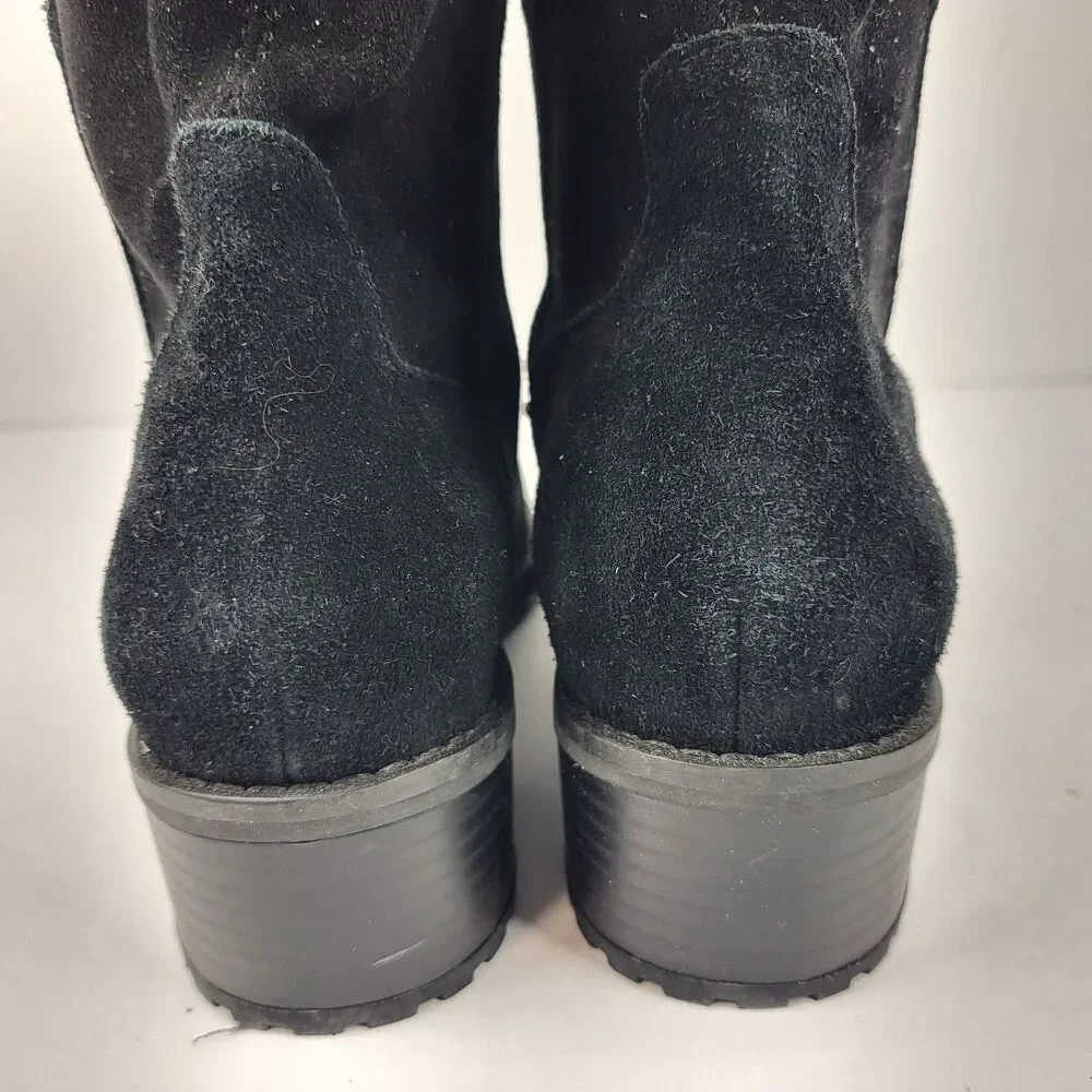 Blondo Starla Waterproof Black Suede Over The Knee Boots Size 7.5M
